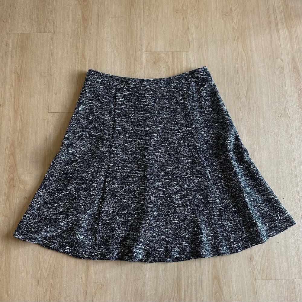 NWT Talbots Fit and Flare Wool Blend Tweed Office Dress Midi Skirt